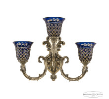 Бра Bohemia Ivele Crystal Florence 7109B15/2+1/210 GB P2 U Amber-Blue/H-1J