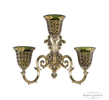 Бра Bohemia Ivele Crystal Verona 7203B14/2+1/175 GB P2 U Amber-Green/H-1J