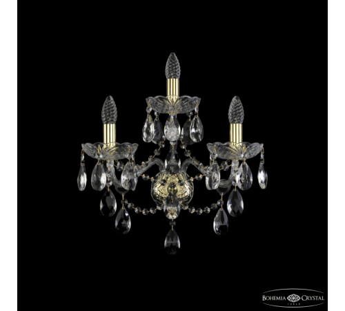 Бра Bohemia Ivele Crystal 1415B/2+1/200/XL G Бра Bohemia Ivele Crystal 1415B/2+1/200/XL G