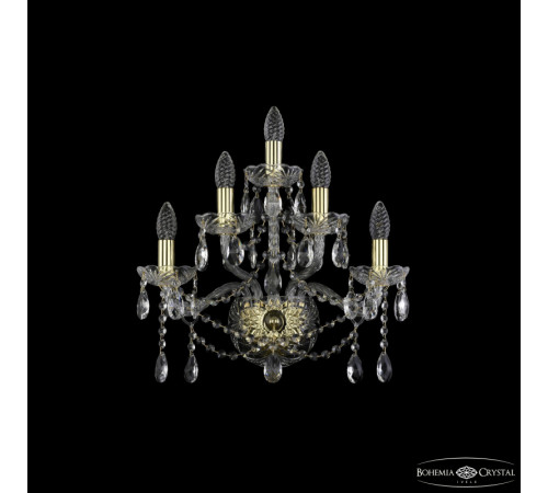 Бра Bohemia Ivele Crystal 1413B/2+2+1/165 G Бра Bohemia Ivele Crystal 1413B/2+2+1/165 G