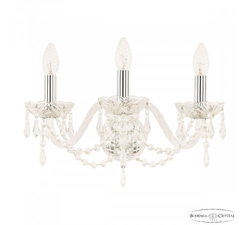 Бра Bohemia Ivele Crystal 104B/3/165 Ni