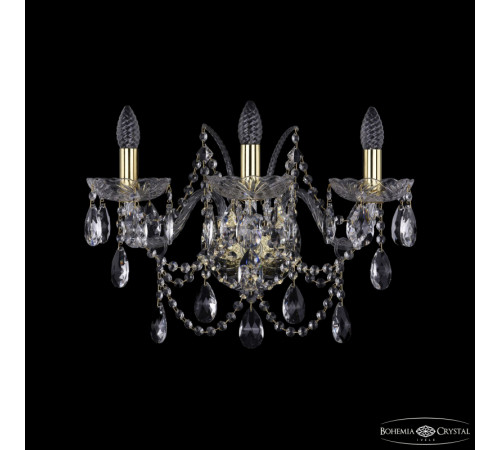 Бра Bohemia Ivele Crystal 1411B/3/195/XL G Бра Bohemia Ivele Crystal 1411B/3/195/XL G