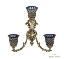 Бра Bohemia Ivele Crystal Verona 7211B15/2+1/210 GB P2 U Amber-Blue/H-1J