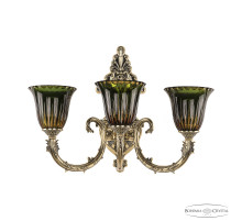 Бра Bohemia Ivele Crystal Florence 7109B15/3/210 GB P2 U Amber-Green/H-1K
