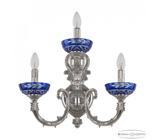 Бра Bohemia Ivele Crystal Florence 7109B16/2+1/210 Ni P Clear-Blue/H-1J Бра Bohemia Ivele Crystal Florence 7109B16/2+1/210 Ni P Clear-Blue/H-1J