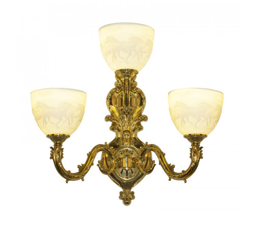 Бра Bohemia Ivele Crystal Florence 7101B16/2+1/210 G P1 U Horse Бра Bohemia Ivele Crystal Florence 7101B16/2+1/210 G P1 U Horse