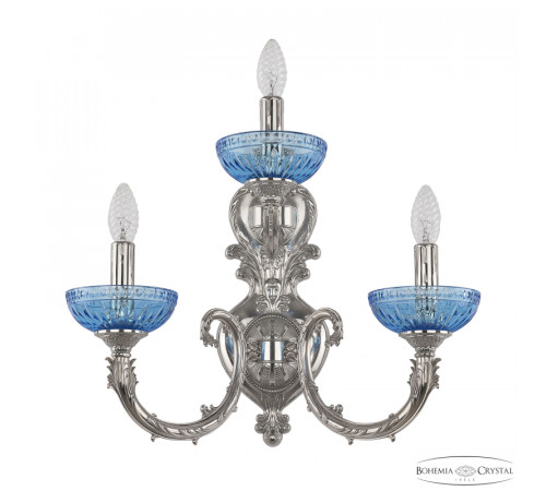 Бра Bohemia Ivele Crystal Florence 7109B16/2+1/210 Ni P Aquamarine/M-1G Бра Bohemia Ivele Crystal Florence 7109B16/2+1/210 Ni P Aquamarine/M-1G