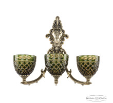 Бра Bohemia Ivele Crystal Verona 7211B15/3/210 GB P1 U Amber-Green/H-1J