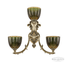 Бра Bohemia Ivele Crystal Verona 7211B15/2+1/210 GB P1 U Amber-Green/H-1K