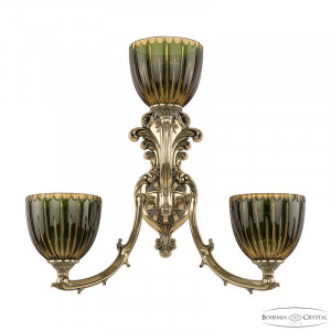 Бра Bohemia Ivele Crystal Verona 7211B15/2+1/210 GB P1 U Amber-Green/H-1K