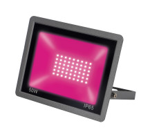 Прожектор для растений Uniel ULF-P42-50W/SPBR IP65 180-260V BLACK картон UL-00010384