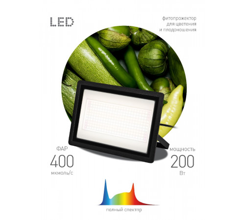 Фитопрожектор Эра FITO-200W-Ra90-LED Б0059879