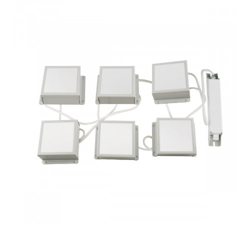 Встраиваемый светильник Uniel ULP-1010 42W/4000К IP40 GRILYATO OPAL WHITE KIT06 UL-00012448