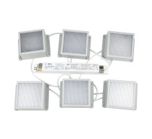 Встраиваемый светильник Uniel ULP-0808 42W/4000К IP40 GRILYATO WHITE KIT06 UL-00011060