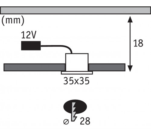Мебельный светодиодный светильник Paulmann Micro Line Mini Led 93589 Мебельный светодиодный светильник Paulmann Micro Line Mini Led 93589
