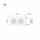 Встраиваемый светильник Arlight CL-KARDAN-S180x102-2x9W Day 024138