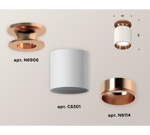 Потолочный светильник Ambrella Light Techno Spot XS6301201 (N6906, C6301, N6114)