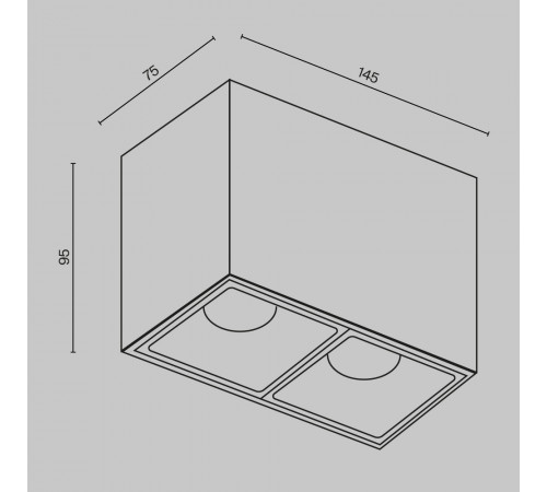 Накладной светильник Maytoni Alfa LED C065CL-02-L12W4K-B Накладной светильник Maytoni Alfa LED C065CL-02-L12W4K-B