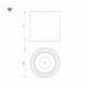 Накладной светильник Arlight SP-SALT-R75-8W Day4000 (WH-BK, 40 deg, 230V) 039376