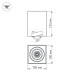 Накладной светильник Arlight SP-Cubus-S100x100-8W Warm3000 036052