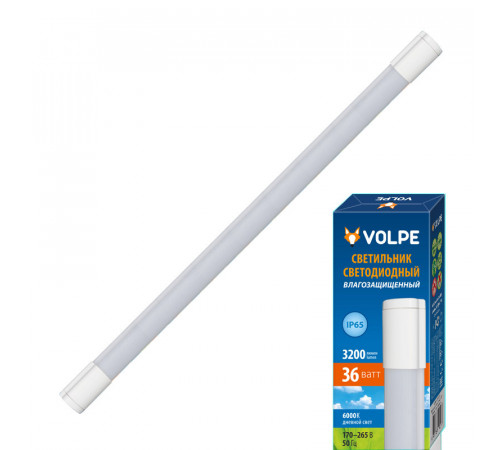 Потолочный светодиодный светильник (UL-00002582) Volpe ULT-Q218 36W/DW IP65 White