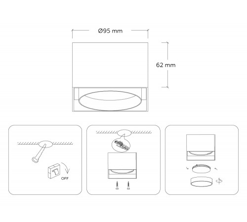 Накладной светильник Ambrella Light GX Standard tech TN70865