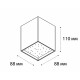 Накладной светильник Italline DL 3028 white 4000K