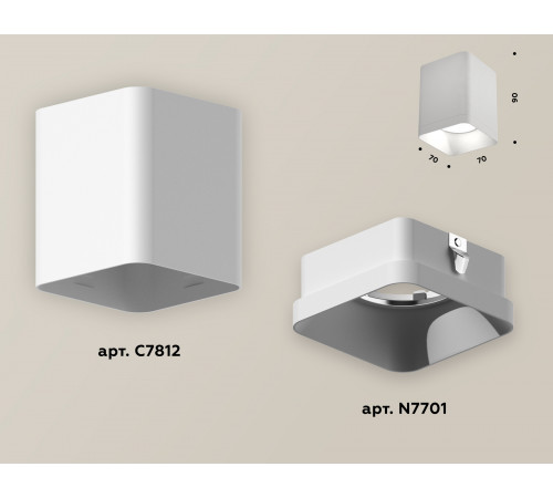 Накладной светильник Ambrella Light Techno XS7812001 (C7812, N7701) Накладной светильник Ambrella Light Techno XS7812001 (C7812, N7701)