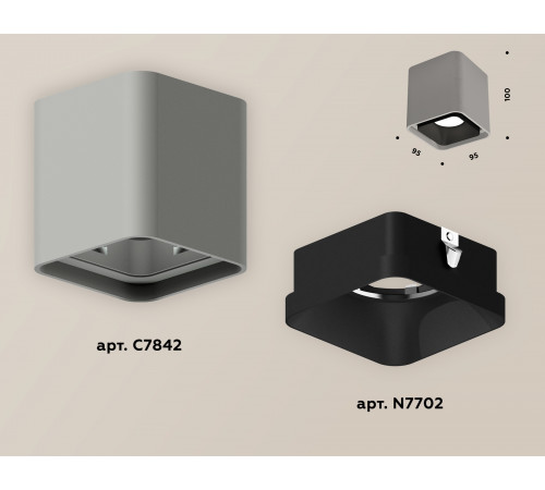 Накладной светильник Ambrella Light Techno XS7842002 (C7842, N7702) Накладной светильник Ambrella Light Techno XS7842002 (C7842, N7702)