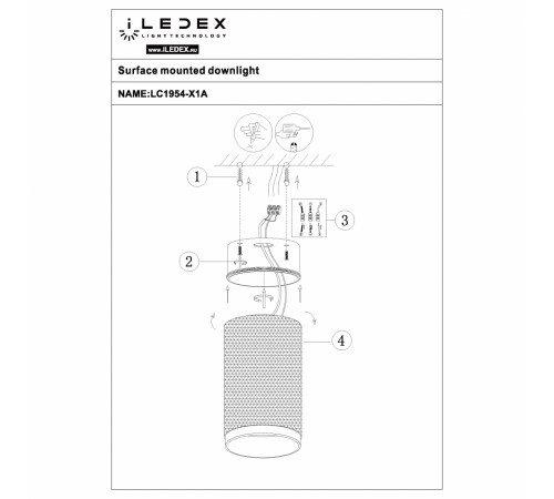 Накладной светильник iLedex Delta 1954-10W-3000K-36 BK+BR Накладной светильник iLedex Delta 1954-10W-3000K-36 BK+BR
