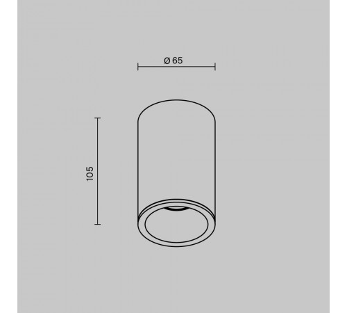 Накладной светильник Maytoni Zoom C029CL-01-S-B Накладной светильник Maytoni Zoom C029CL-01-S-B