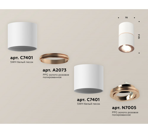 Потолочный светильник Ambrella Light Techno Spot XS7401220 (C7401, A2073, C7401, N7005)