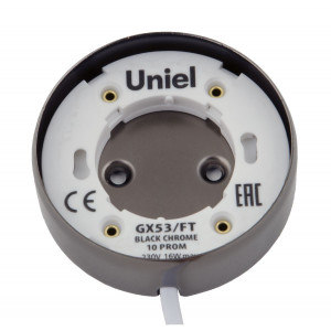 Накладной светильник Uniel GX53/FT BLACK CHROME 10 PROM UL-00003735