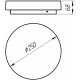 Накладной светильник Arte Lamp Aqva-tablet Led A6824PL-1WH