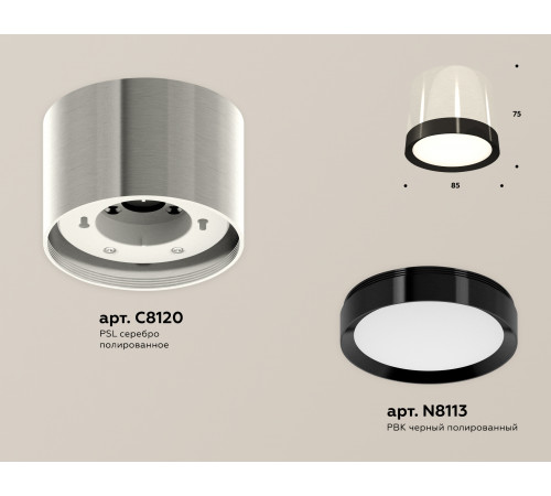 Потолочный светильник Ambrella Light Techno Spot XS8120001 (C8120, N8113)