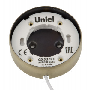Накладной светильник Uniel GX53/FT ANTIQUE GOLD 10 PROM UL-00003738