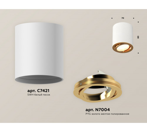 Потолочный светильник Ambrella Light Techno Spot XS7421003 (C7421, N7004)