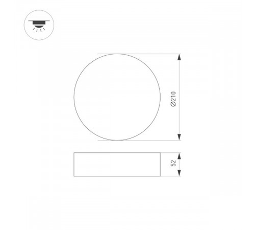 Накладной светильник Arlight SP-Rondo-R210-20W Day4000 022239(2) Накладной светильник Arlight SP-Rondo-R210-20W Day4000 022239(2)