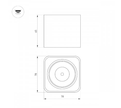 Накладной светильник Arlight SP-DICE-S78x78-10W Day4000 (WH, 24 deg, 230V) 046634 Накладной светильник Arlight SP-DICE-S78x78-10W Day4000 (WH, 24 deg, 230V) 046634
