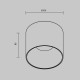 Накладной светильник Maytoni Alfa LED C064CL-01-15W4K-RD-WB