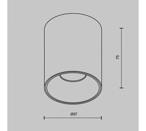 Накладной светильник Maytoni Alfa LED C064CL-8W4K-RD-B Накладной светильник Maytoni Alfa LED C064CL-8W4K-RD-B