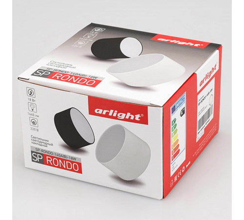Накладной светильник Arlight SP-RONDO-140B-18W Day White 022237 Накладной светильник Arlight SP-RONDO-140B-18W Day White 022237