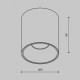 Накладной светильник Maytoni Alfa led C064CL-12W4K-RD-WB