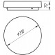 Накладной светильник Arte Lamp Aqva-tablet Led A6836PL-1WH