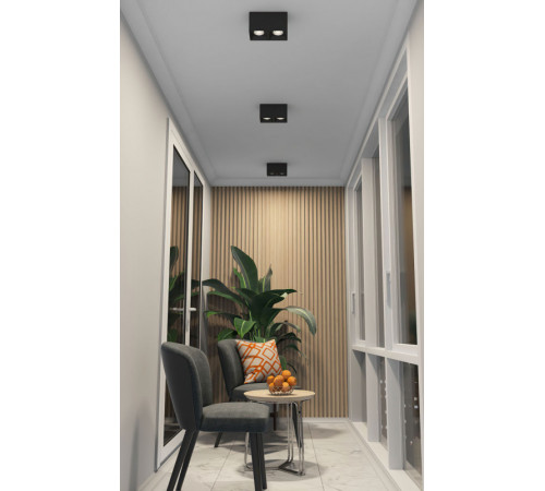 Накладной светильник Denkirs DK3085-BK+CH Накладной светильник Denkirs DK3085-BK+CH