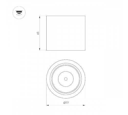 Накладной светильник Arlight SP-DICE-R77-10W Day4000 (BK, 24 deg, 230V) 046625 Накладной светильник Arlight SP-DICE-R77-10W Day4000 (BK, 24 deg, 230V) 046625