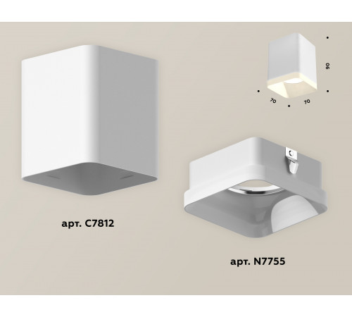 Потолочный светильник Ambrella Light Techno Spot XS7812021 (C7812, N7755)