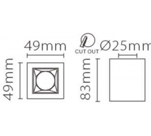 Накладной светильник Fiberli XC002-1T 12120201 Накладной светильник Fiberli XC002-1T 12120201