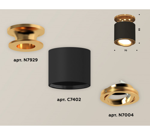 Накладной поворотный светильник Ambrella Light Techno XS7402100 (N7929, C7402, N7004)