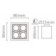 Накладной светильник Fiberli XC002-4T 12120202